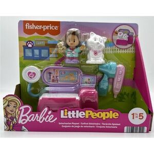 Fisher-Price Barbie Little People Vet Set - Pink and White